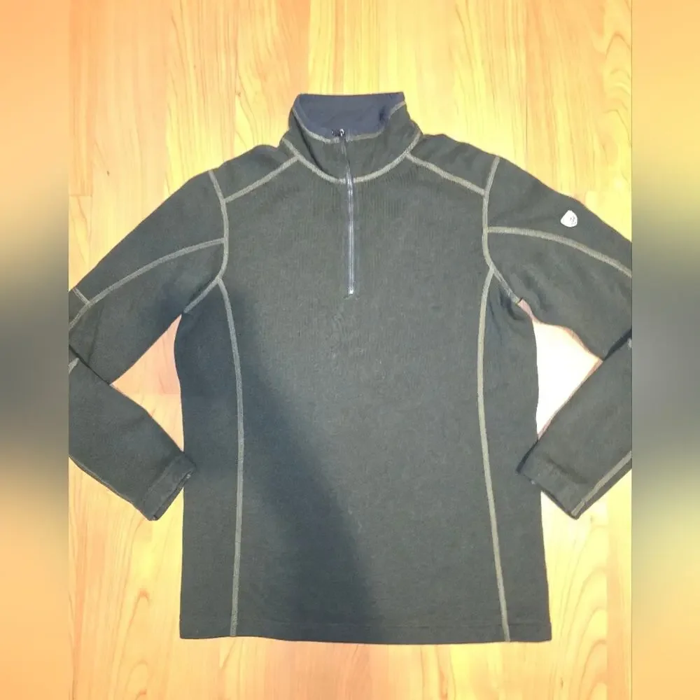 Kuhl Forest Green Zip-Up Men's Sweater